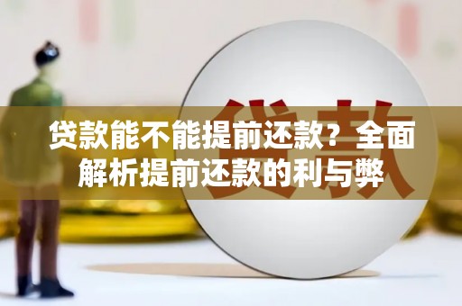 万荣贷款能不能提前还款？全面解析提前还款的利与弊