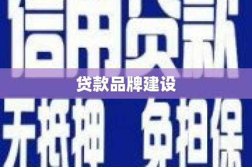 万荣贷款品牌建设