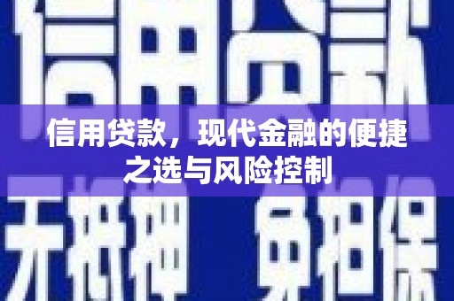 万荣信用贷款，现代金融的便捷之选与风险控制