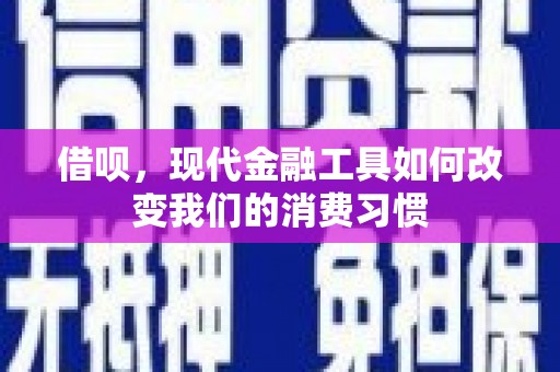 万荣借呗，现代金融工具如何改变我们的消费习惯