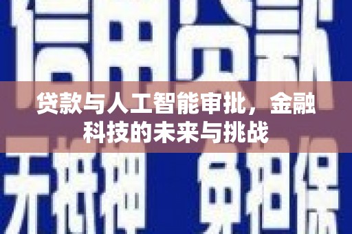 万荣贷款与人工智能审批，金融科技的未来与挑战