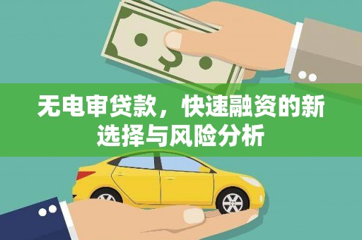 万荣无电审贷款，快速融资的新选择与风险分析