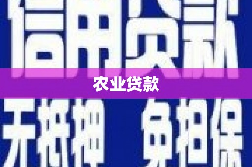 万荣农业贷款