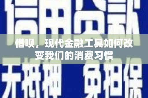 万荣借呗，现代金融工具如何改变我们的消费习惯
