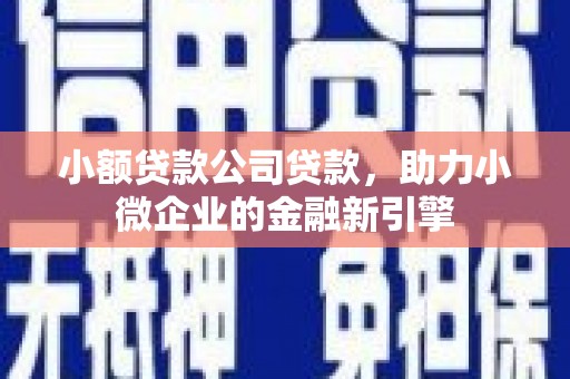 万荣小额贷款公司贷款，助力小微企业的金融新引擎