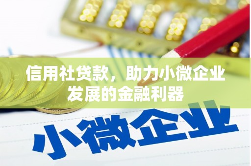 万荣信用社贷款，助力小微企业发展的金融利器