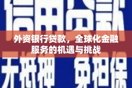 万荣外资银行贷款，全球化金融服务的机遇与挑战