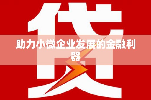 万荣助力小微企业发展的金融利器